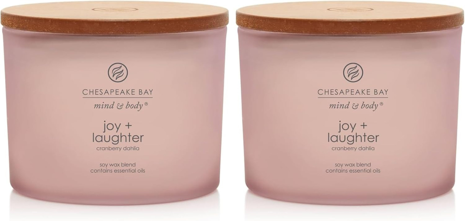 Scented Candles Serenity + Calm (Lavender Thyme) Medium Jar 2-Pack Perfect for H