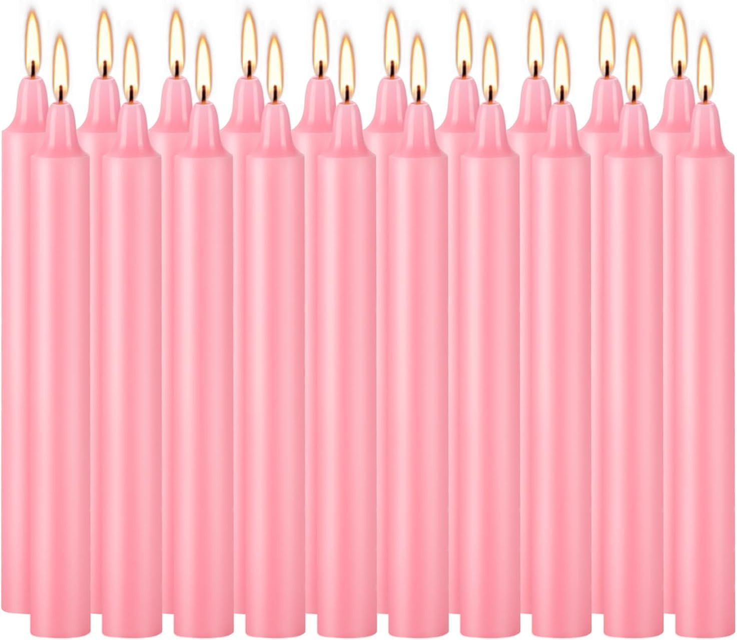 40 Pack Candles Mini Unscented Taper Candles for Valentine’S Day,Christmas,House