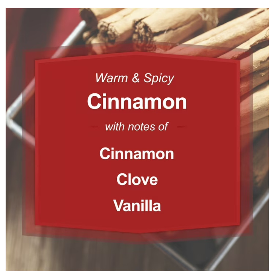 Mainstays Single-Wick Scented Glass Jar Candle, Cinnamon, 20oz.