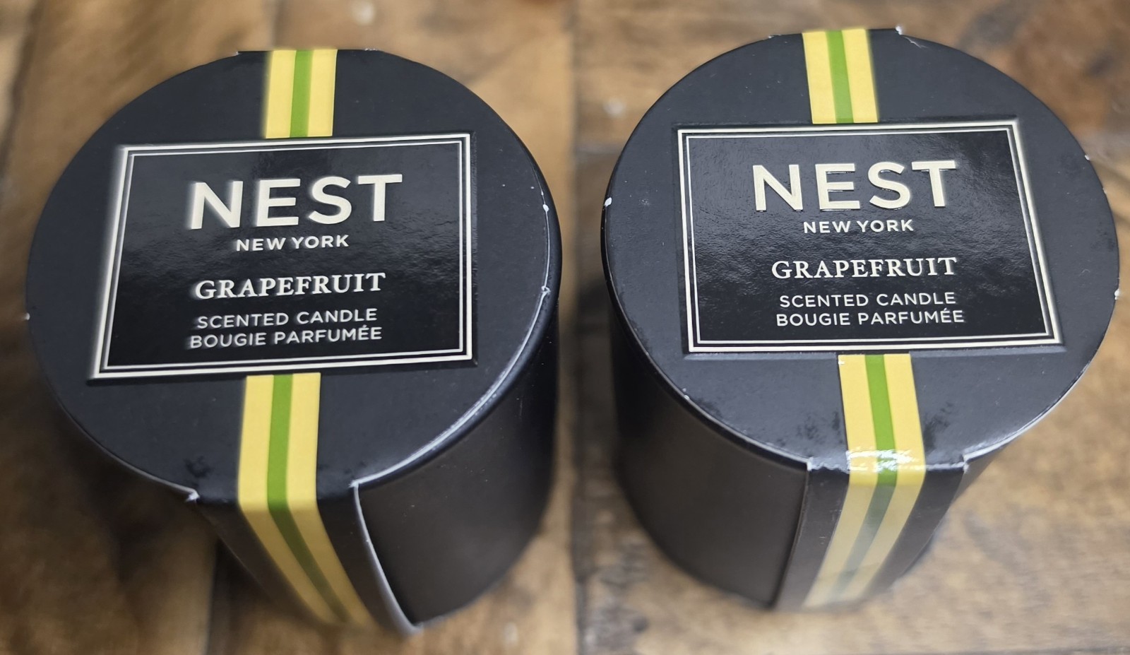2x NEST New York Grapefruit Mini Scented Candle 27g Ea. NWOB