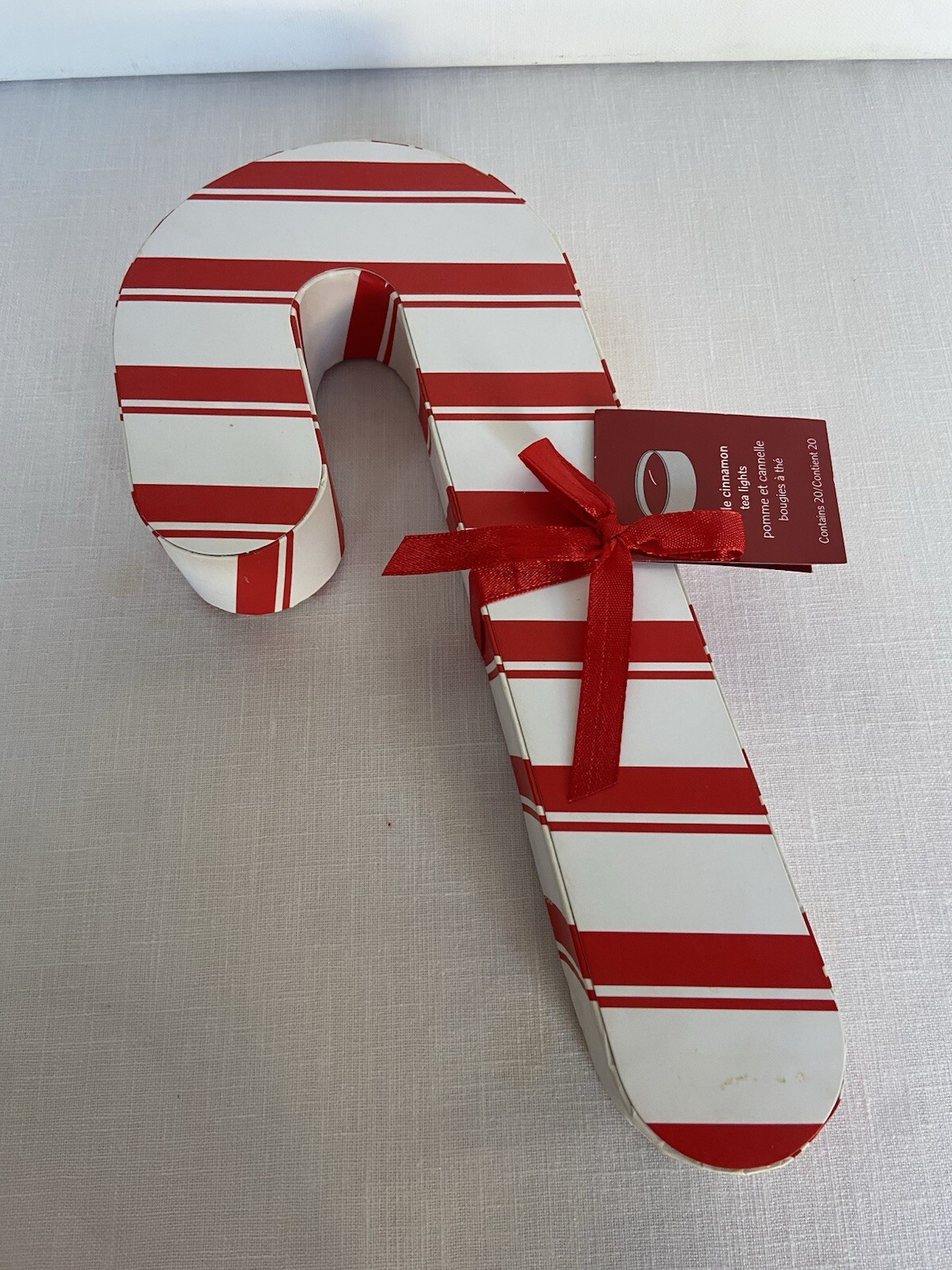 Pier1 Tea Lights 20 Apple Cinn Candycane Gift Box Candles Christmas Scented NOS