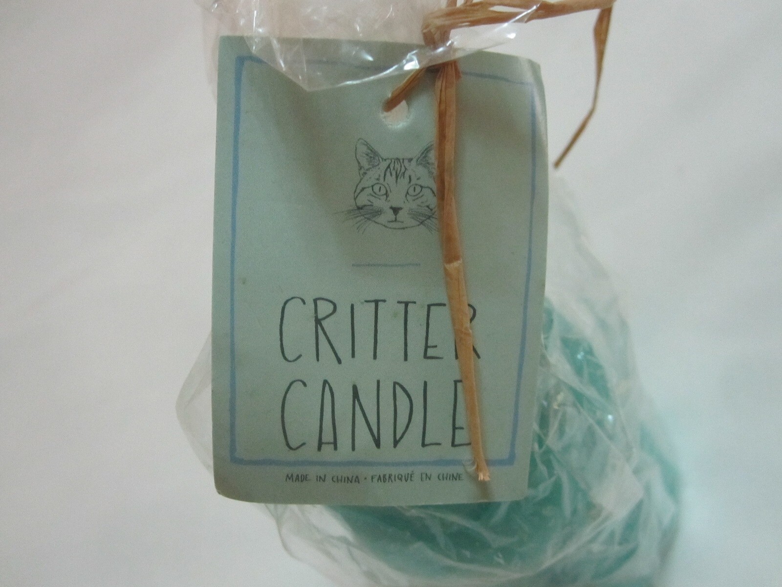 Urban Outfitters Exclusive: Critter Candle Turquoise Cat (6 in. tall | 12 oz.)