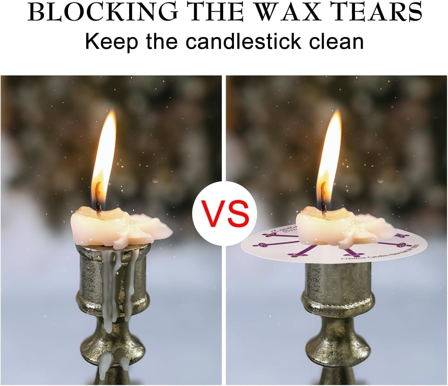 200 White Church Candles with Drip Protectors for Devotional Candlelight Vigil S