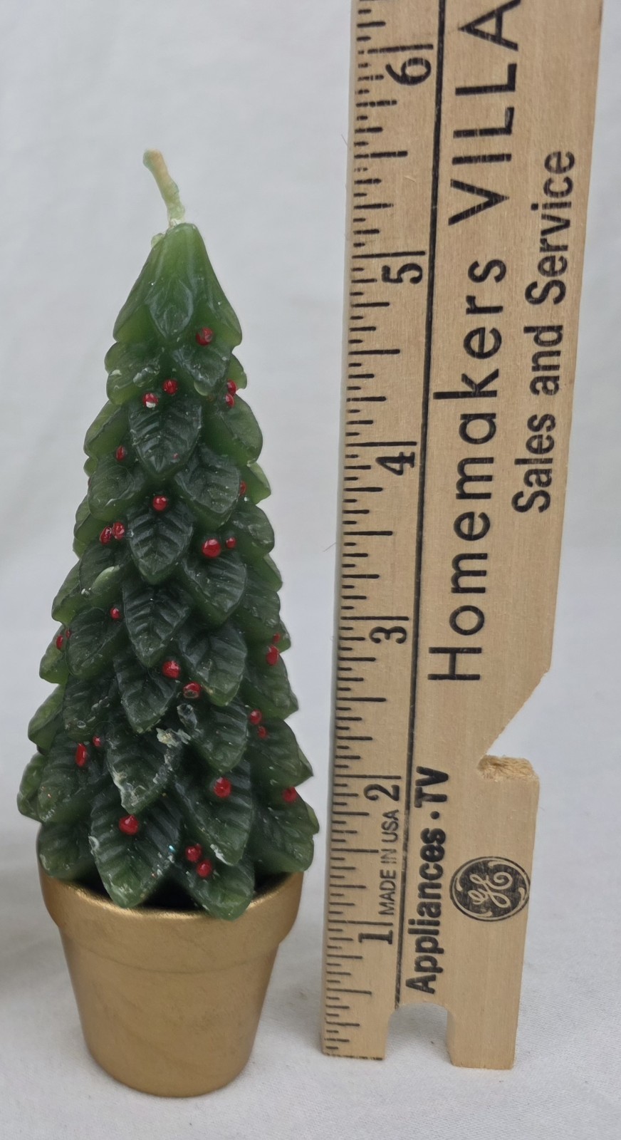 Christmas Pine Tree Candles – Set of 5 – 5 1/2″ in Height