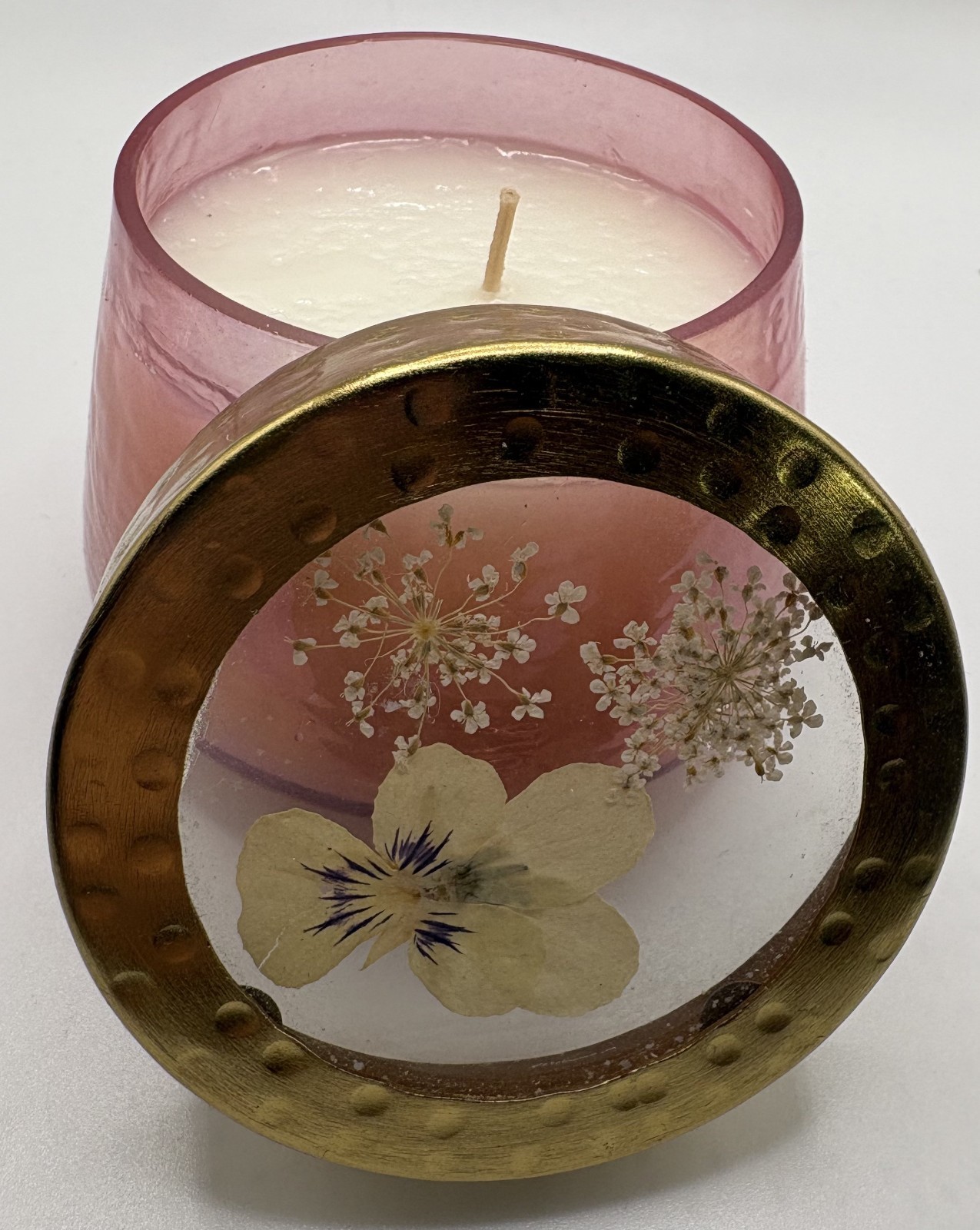 ROSY RINGS Rosewood Scented Candle Florals in Lid