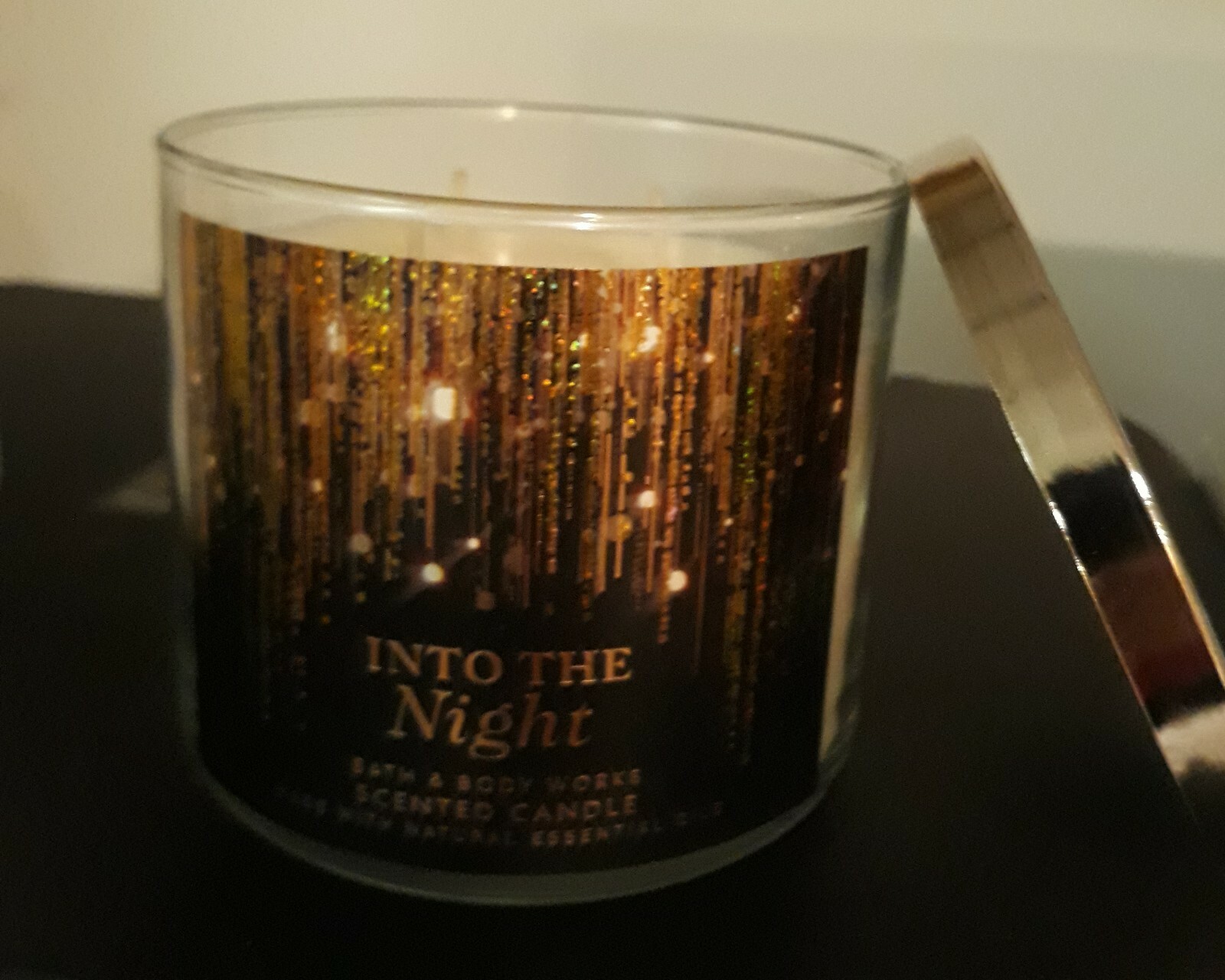 INTO THE NIGHT 3 wick Candle RARE! BATH & BODY WORKS SOLD OUT IN STORES!