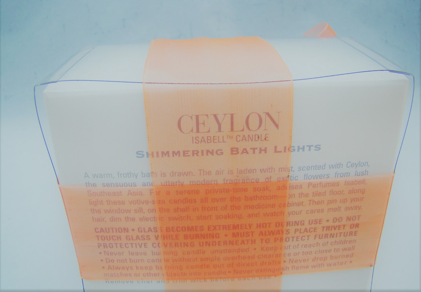 Isabell CEYLON Set of 4 Shimmering Bath Lights Candles 0.70 oz.@ NEW NIB READ