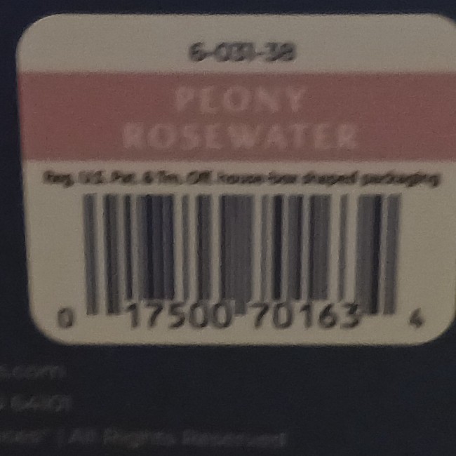 Trapp Fragrances No. 63 Peony Rosewater Scented Round White Jar Candle