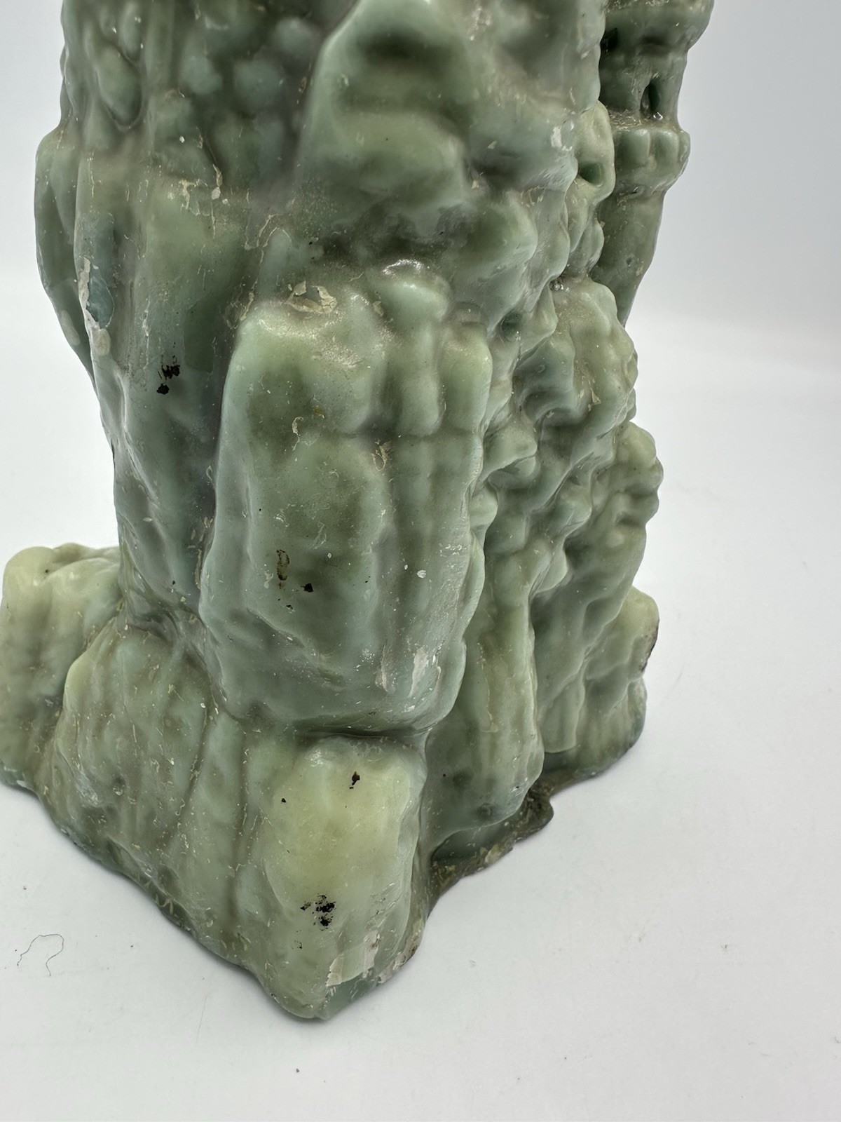 Vintage 70-80s Wax Castle Candle Art Sculpture Fantasy Medieval Gothic Display