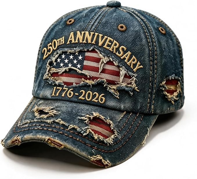ZHDJDKSN 250 Anniversary USA Hat 250 Year American Anniversary Hats 250th Mer…
