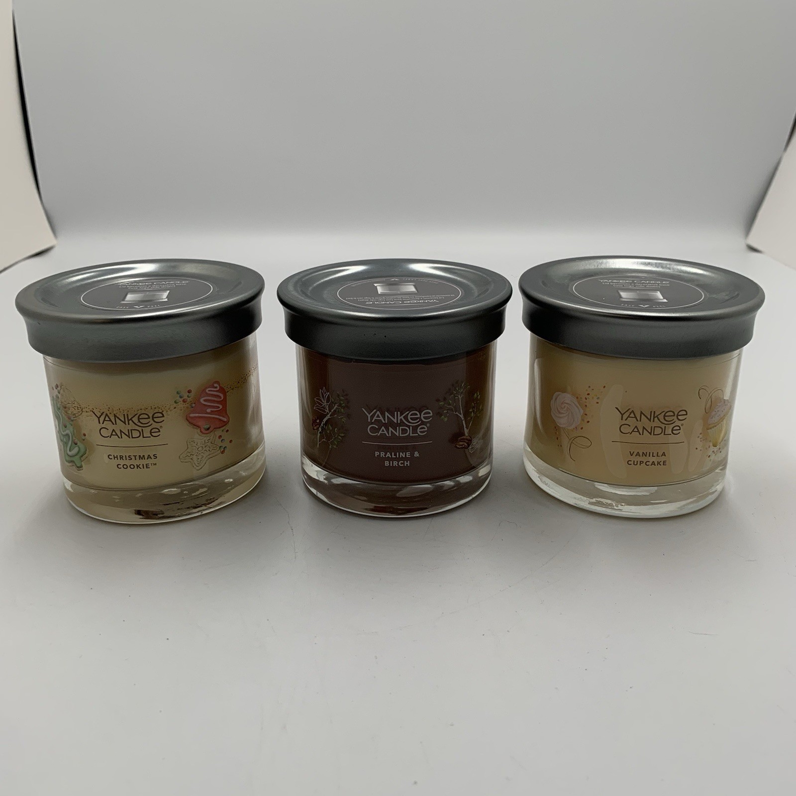 Yankee Candle Set of 3 Small Tumbler Candles Assorted Scents 4.3 oz each