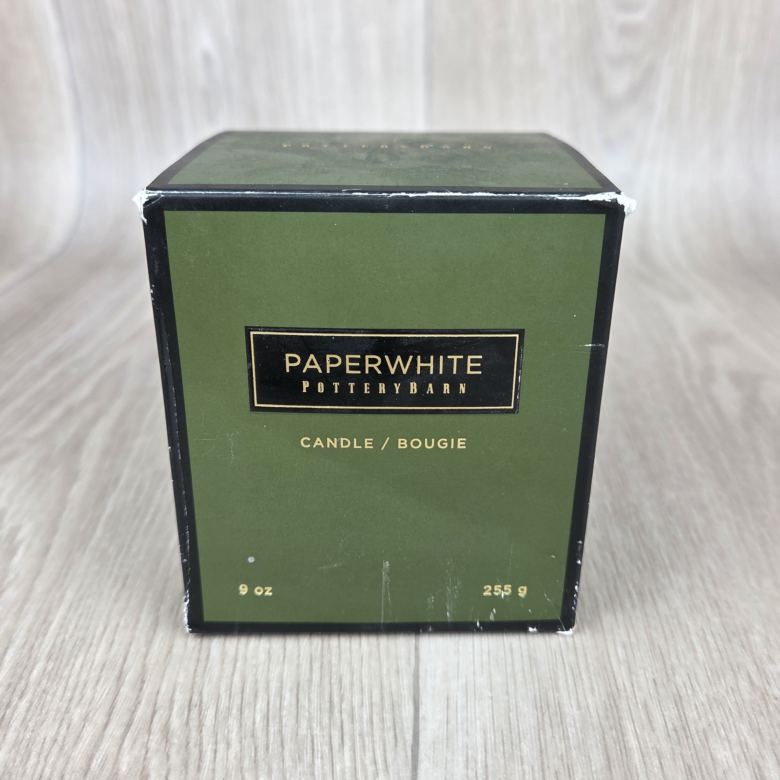Pottery Barn Paperwhite Candle 9 Oz 40Hrs Classic Discontinued Unburned