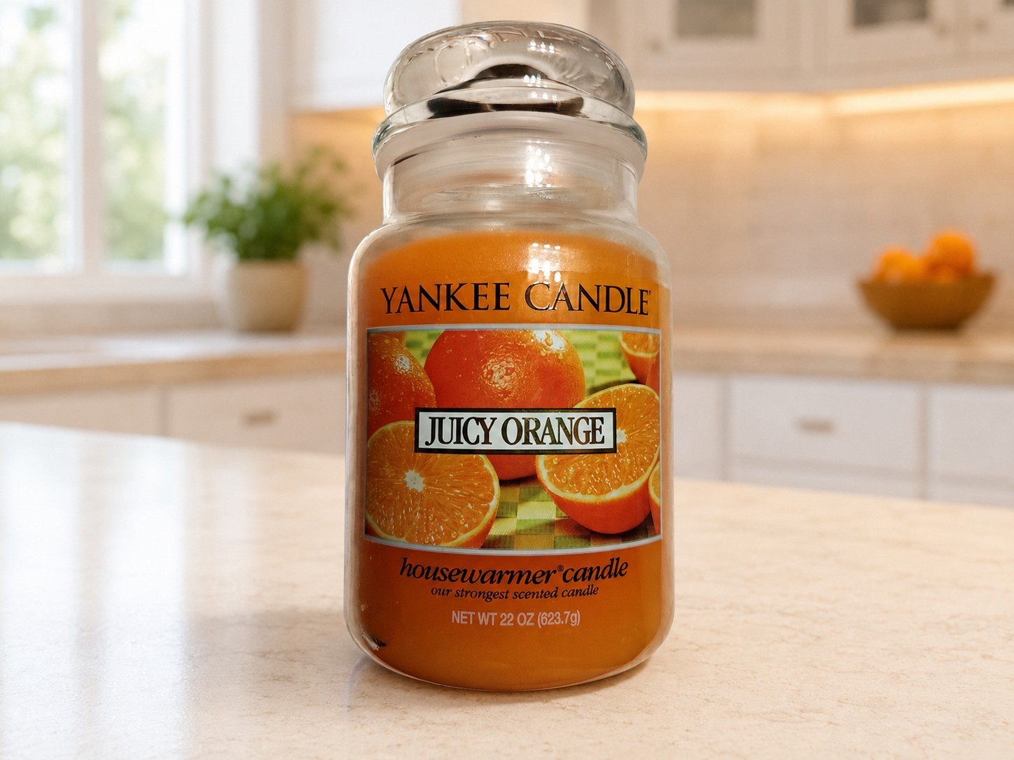 Yankee Candle JUICY ORANGE 22 oz Large Jar New Unburned Retired Scent HTF