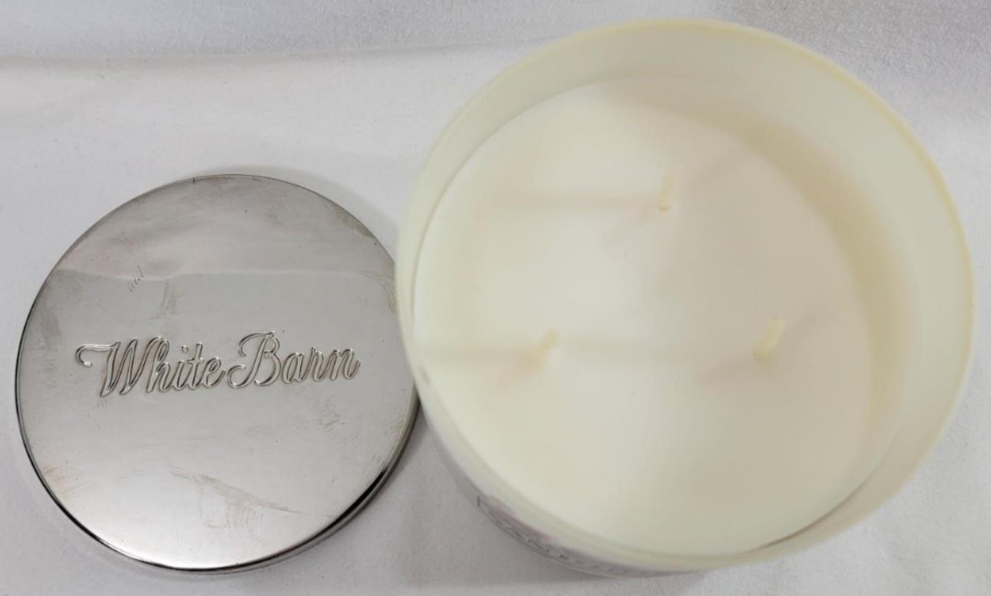 White Barn Candle: SANTORINI COAST Bath Body Works 3-wick Coconut Vanilla Almond