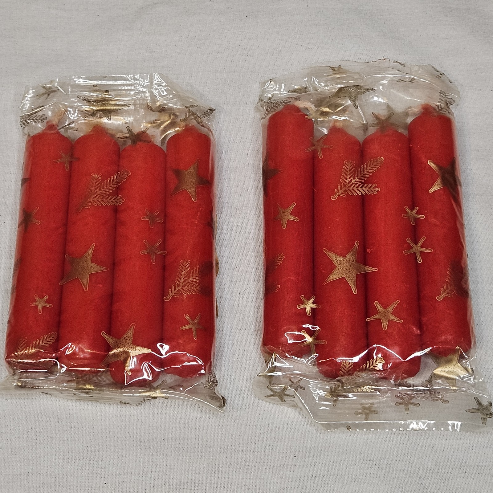 Vintage Pier 1 Imports Christmas Red Taper Candles 3″ Made in Germany
