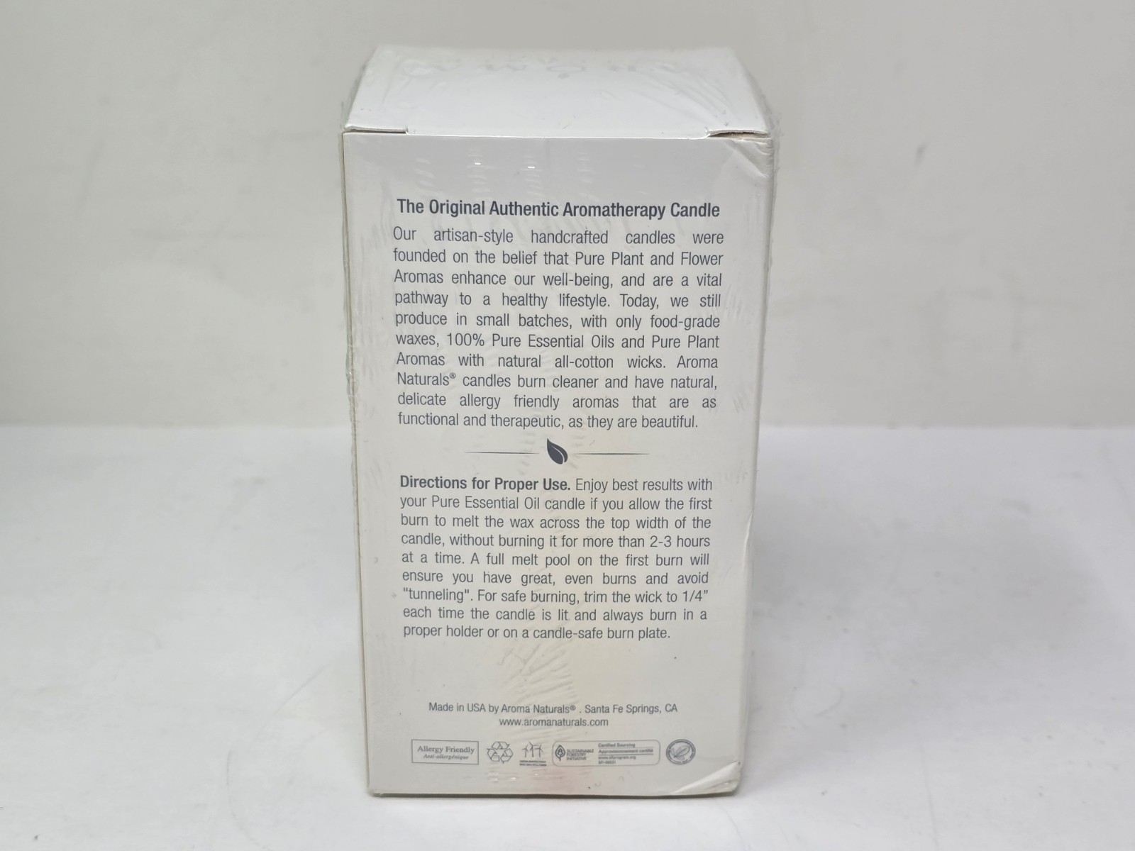 Aroma Naturals Warm Spice Orange, Clove & Cinnamon Aromatherapy Scented Candle