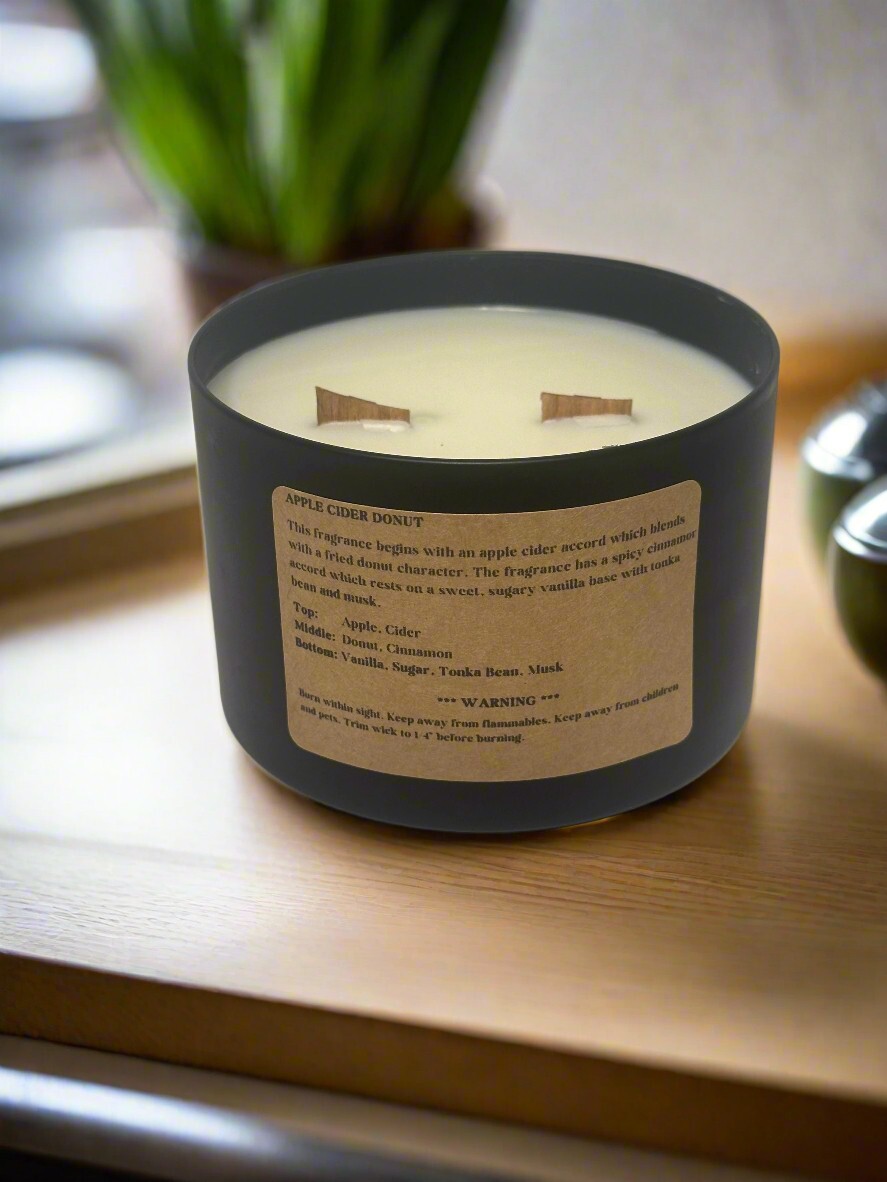 16 oz Dual Wood Wick Soy Wax Candle, Assorted Scents, Scented Candles