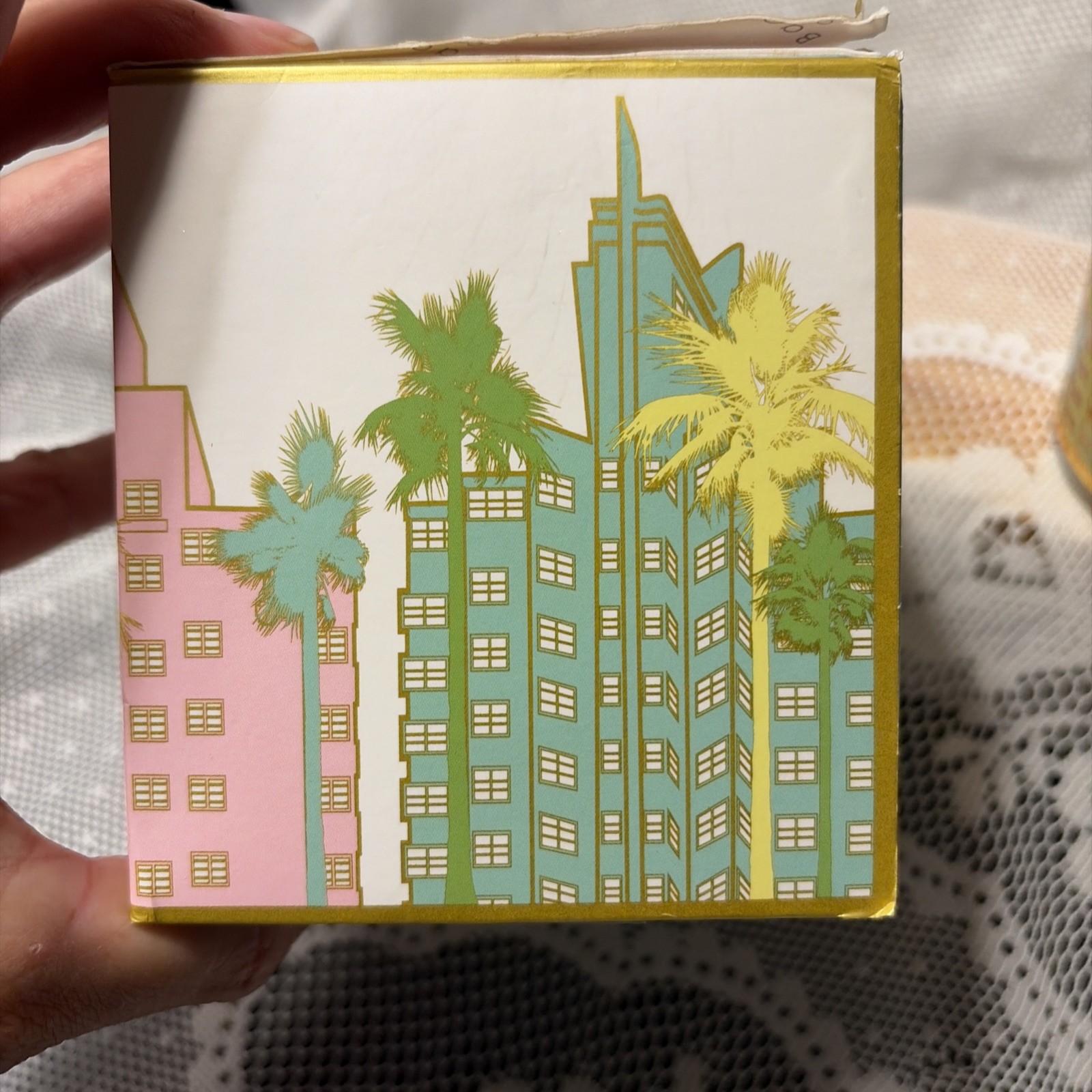 Baobab Bougie Perfume Candle Art Deco Building Miami 6.7ounce Smells Amazing