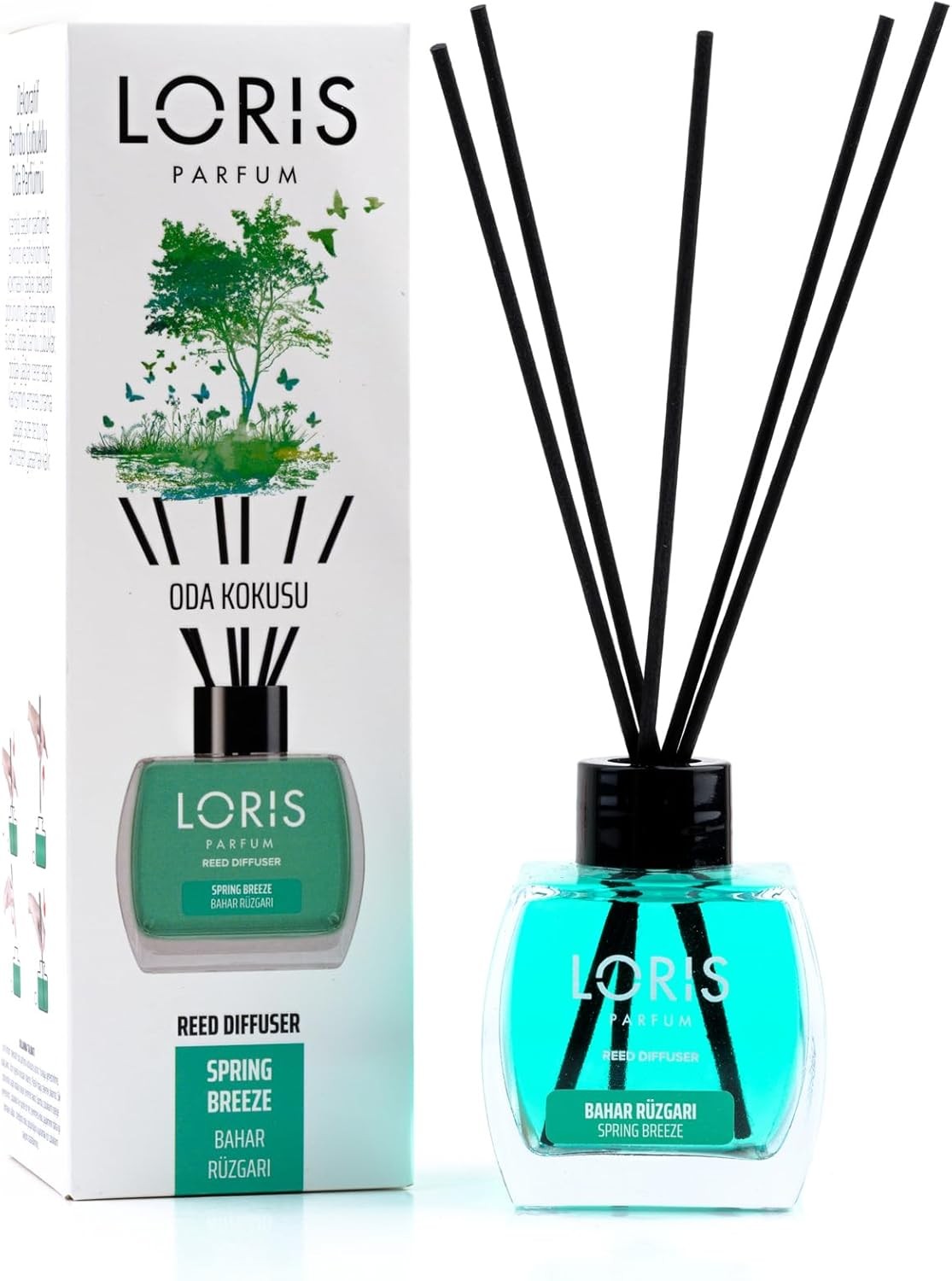 Loris Reed Diffuser – Spring Breeze – Aromatic Home Fragrance with Black