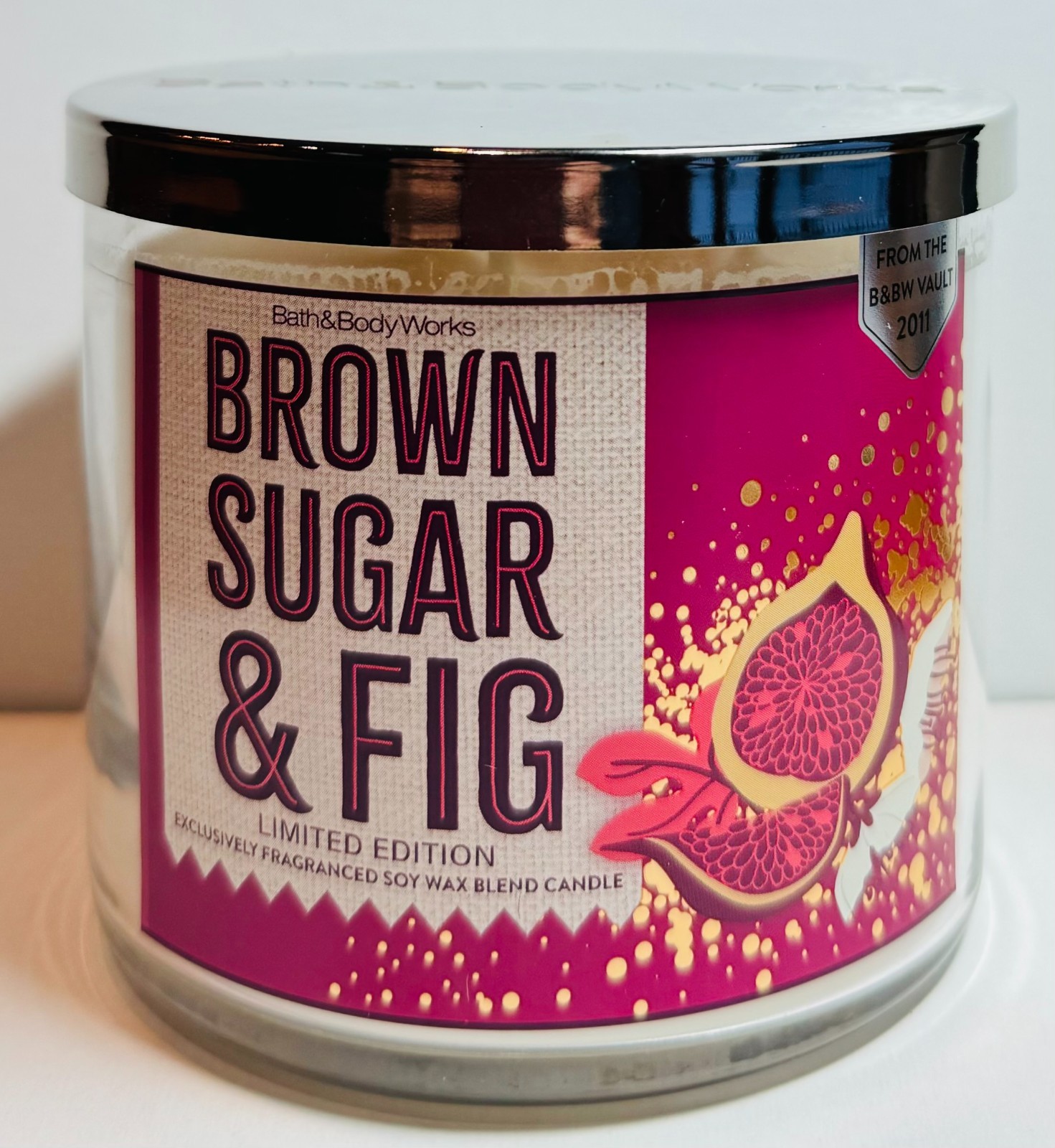 *NEW* BROWN SUGAR & FIG ~ 3 Wick CANDLE ~ Bath & Body Works ~ SHIPS FREE!