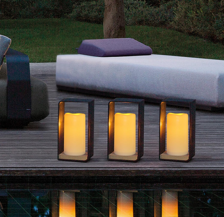 LED Candles With 10-Key Remote Timer Flickering Flameless Outdoor Indoor 2 Pack