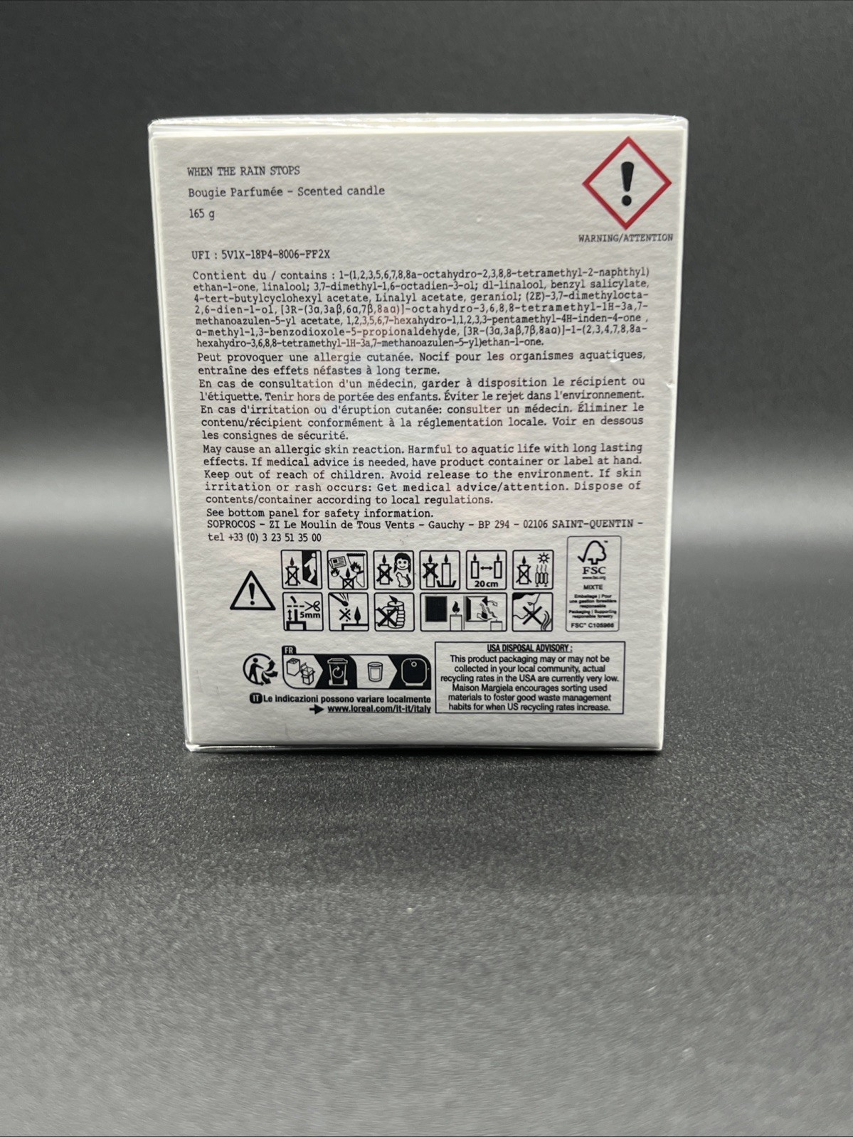Maison Margiela Replica When the Rain Stops Candle 5.82 oz