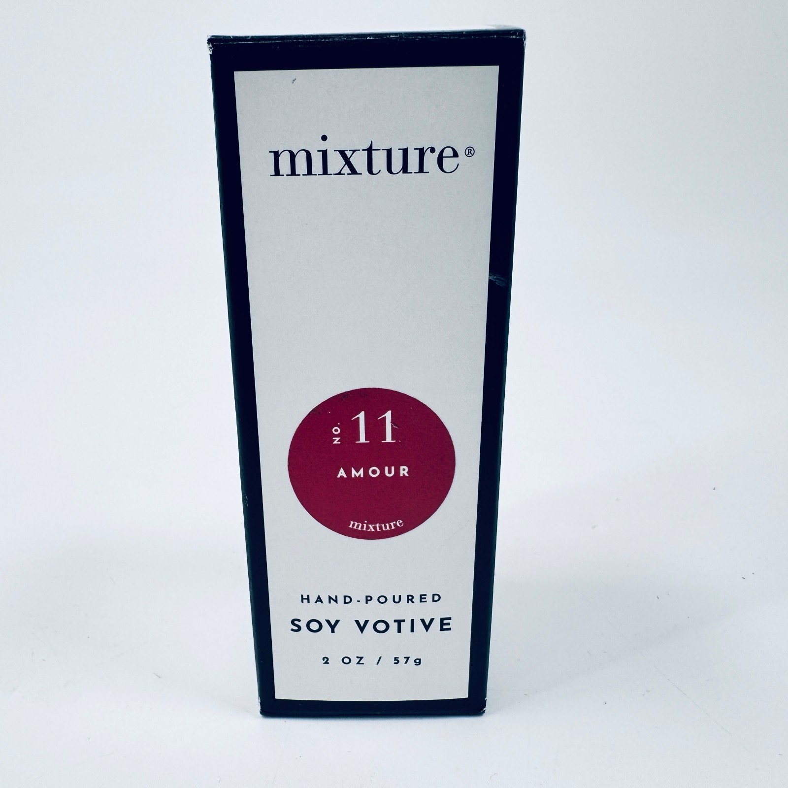 Mixture 11 “Amour” Scented Single Wick 2oz Soy Votive Candle