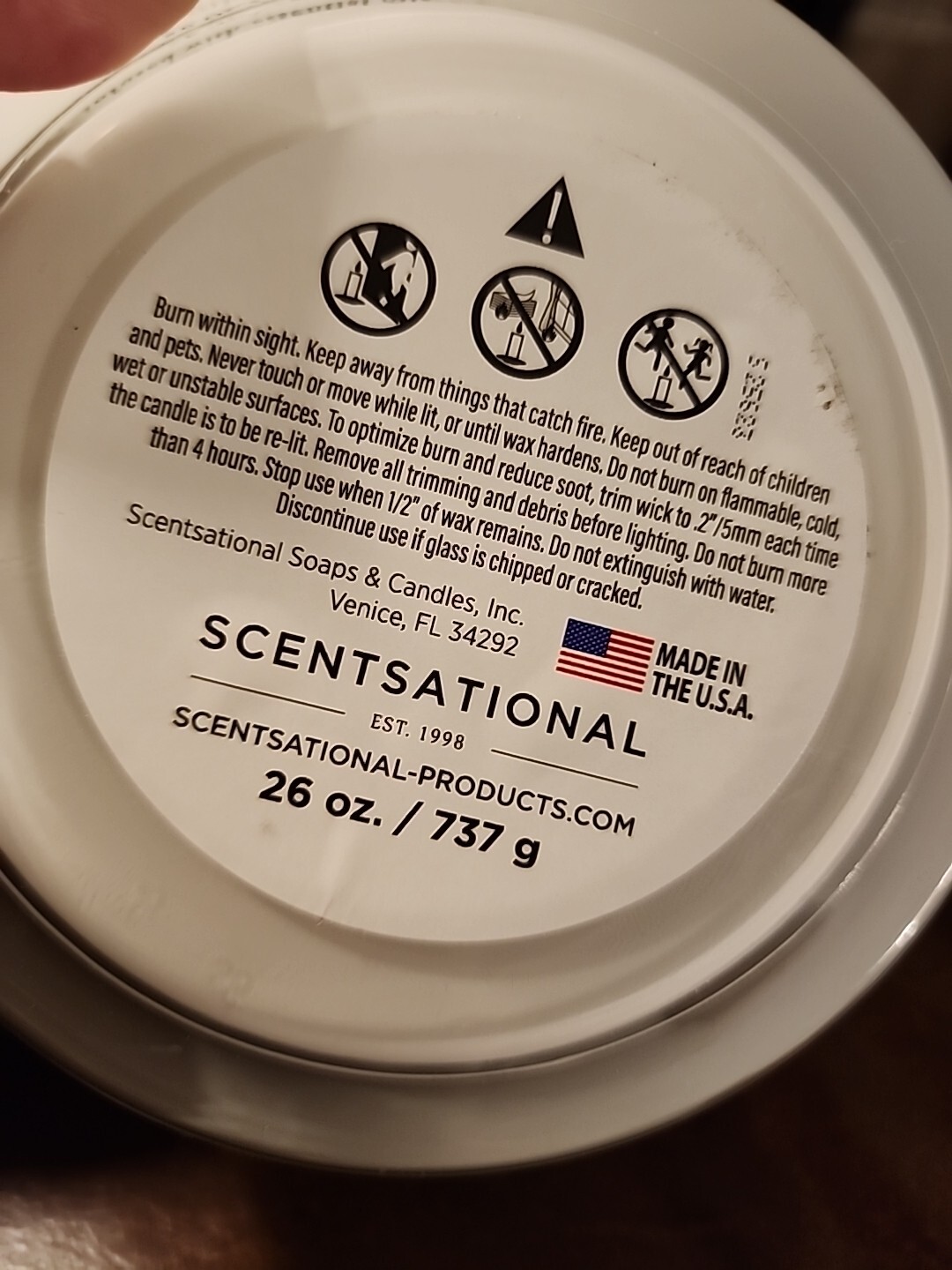 Scentsational BIRTHDAY CAKE 3-Wick Scented Candle JUMBO SIZE 26 oz NEW!