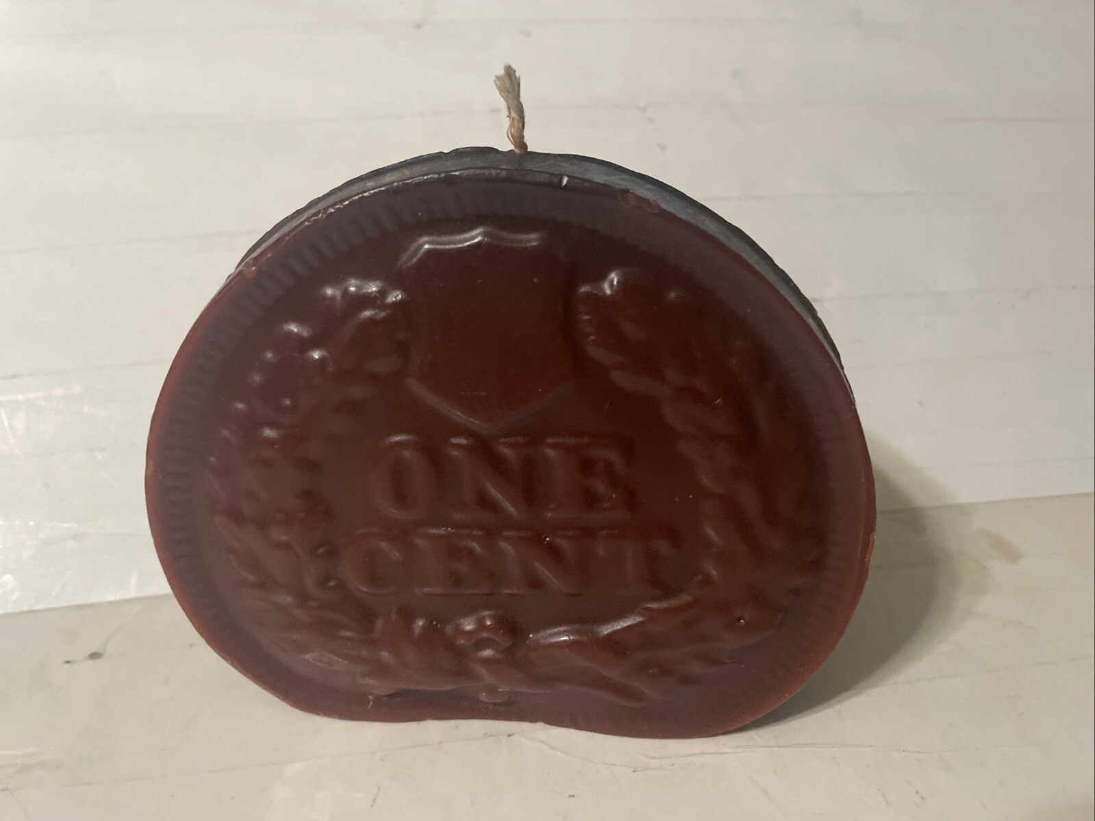 Vtg Indian Head Penny Cent Unused Wax Candle Rare