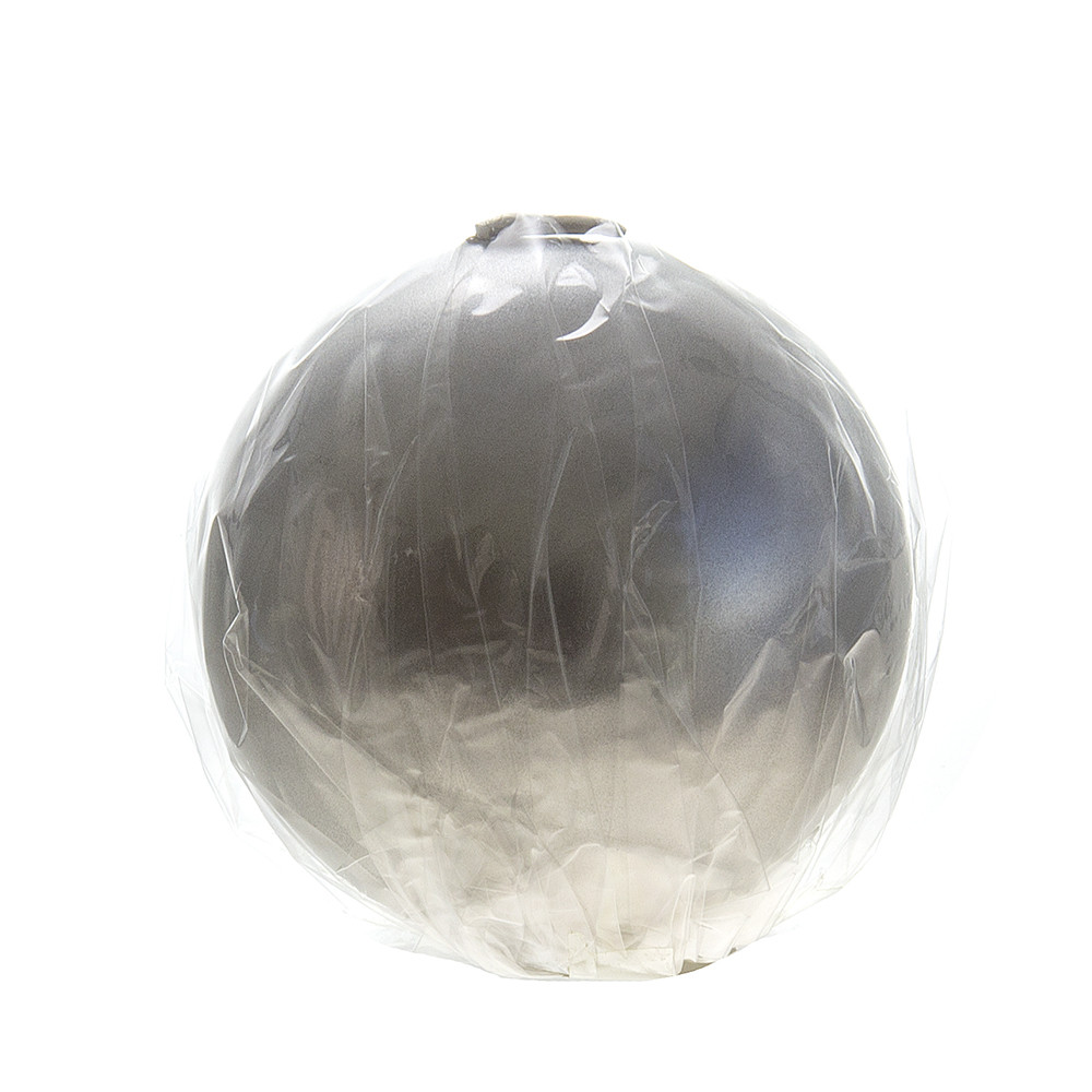 Mega Candles – Unscented 3″ Hand Poured Round Premium Ball Candle Silver 6PCS