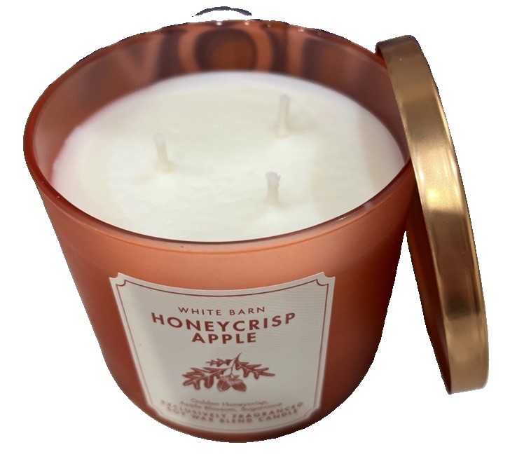 Bath & Body Works HONEYCRISP APPLE Scented 3 Wick CANDLE 25-45 Hrs 2026