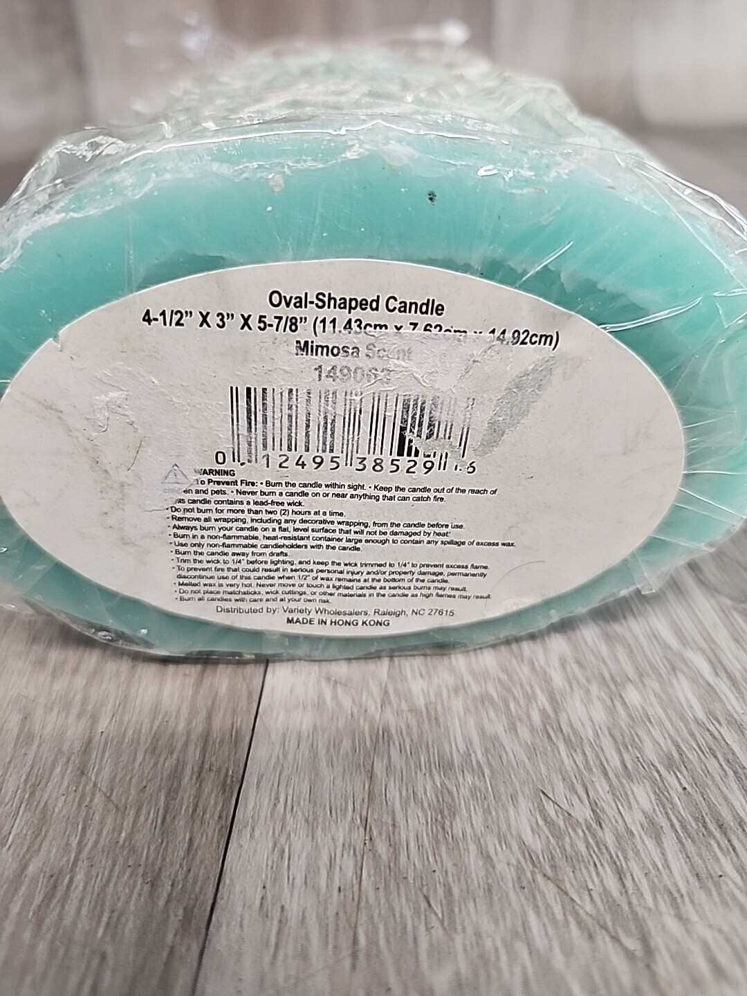 Ocean-Themed Blue Starfish & Shell Pillar Candle 2-wick Tropical Daze 6″