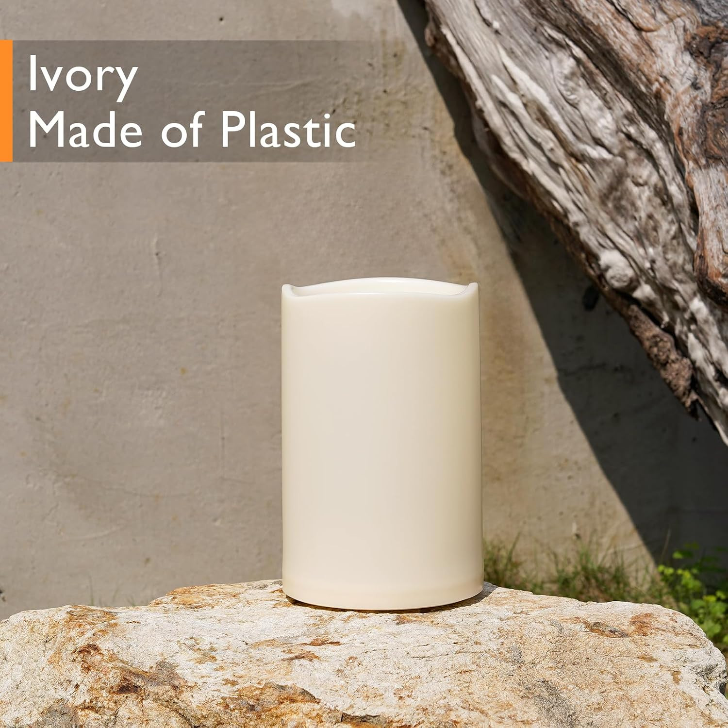6″ X 9″ Extra Large Outdoor Waterproof Candle with Auto 6-Hour Timer, No Remote,