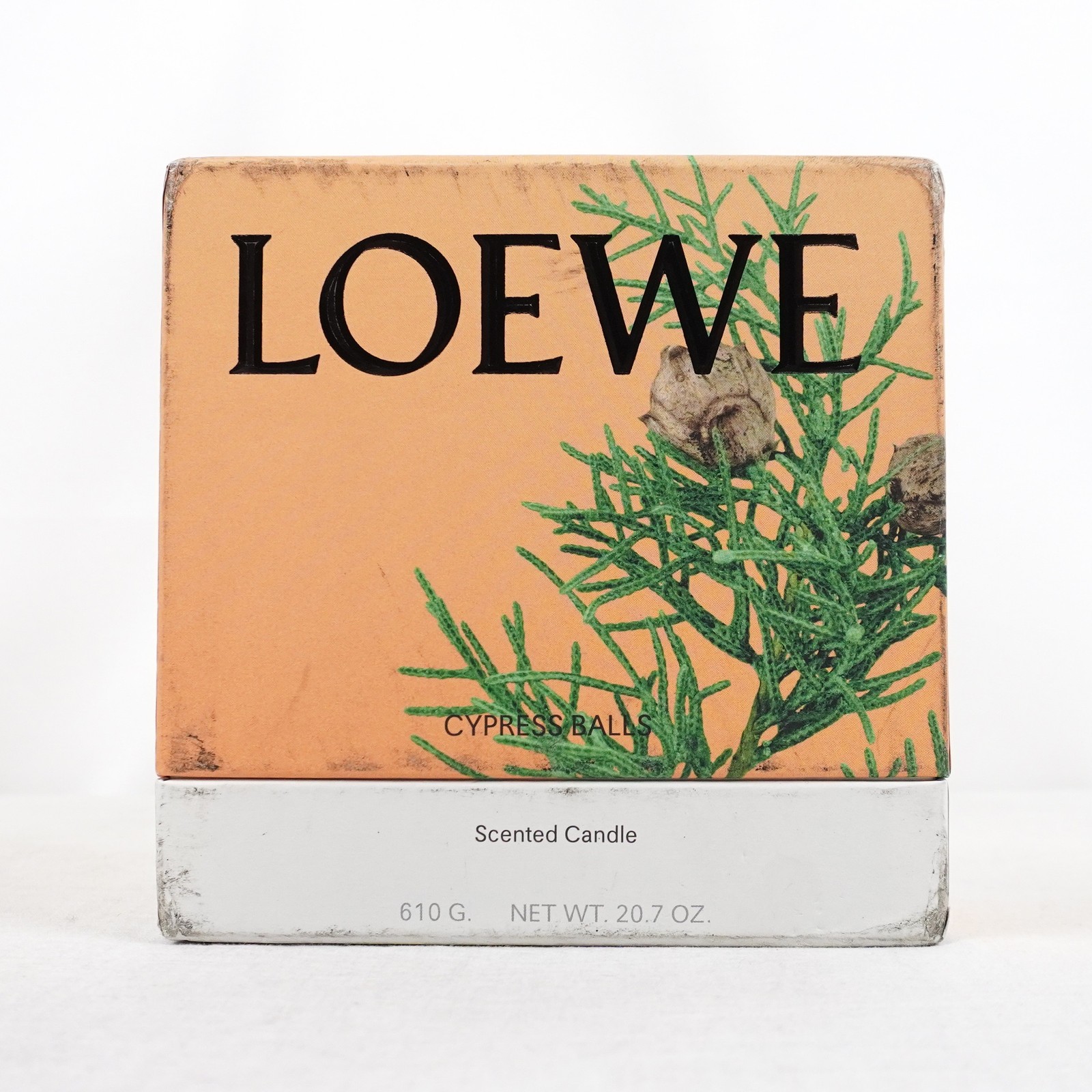 Loewe Medium Cypress Balls Scented Candle In Baby Blue Ceramic – 610g (Sealed)