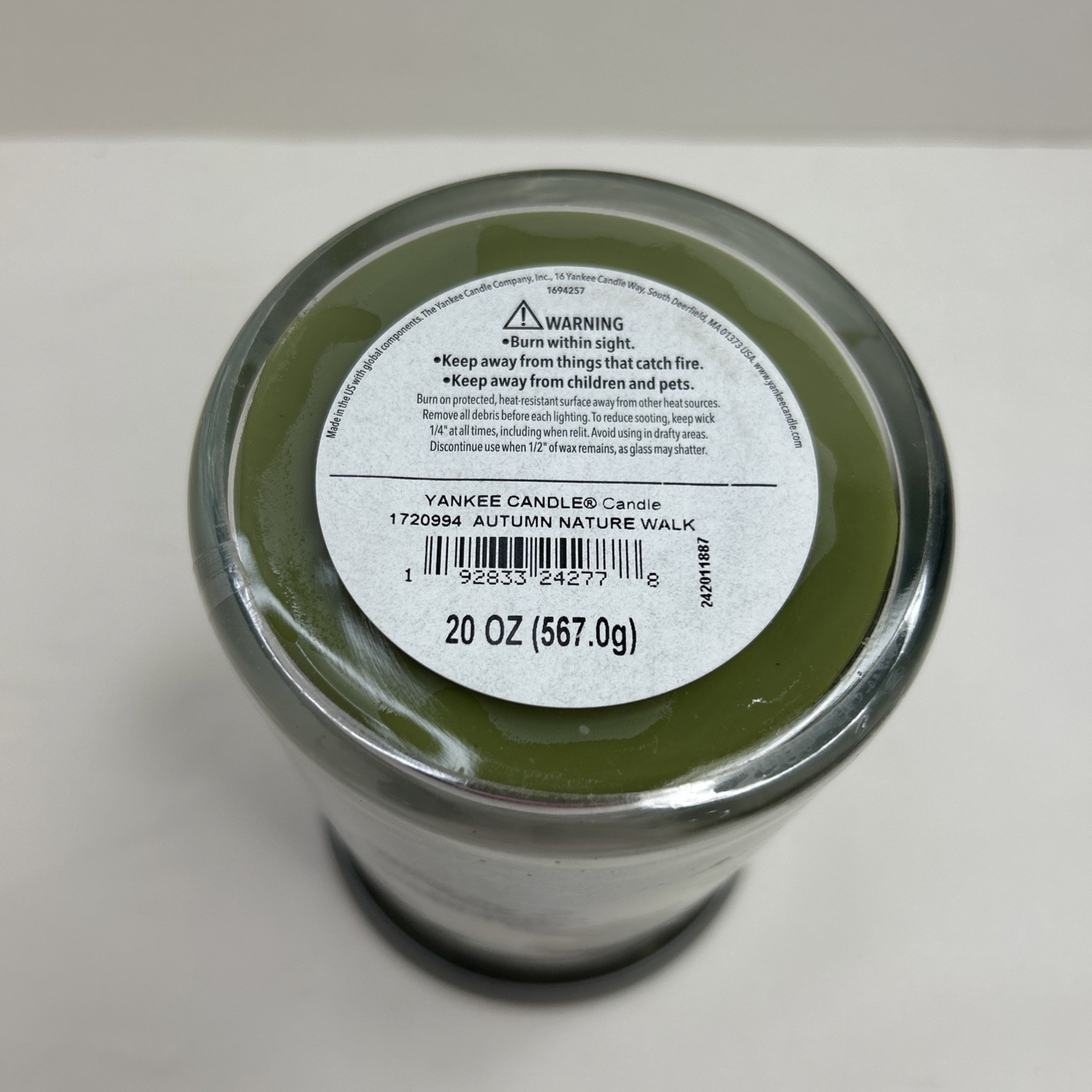 NEW Yankee Candle Autumn Nature Walk 20oz Large Tumbler Jar Candle Fall 2 Wick