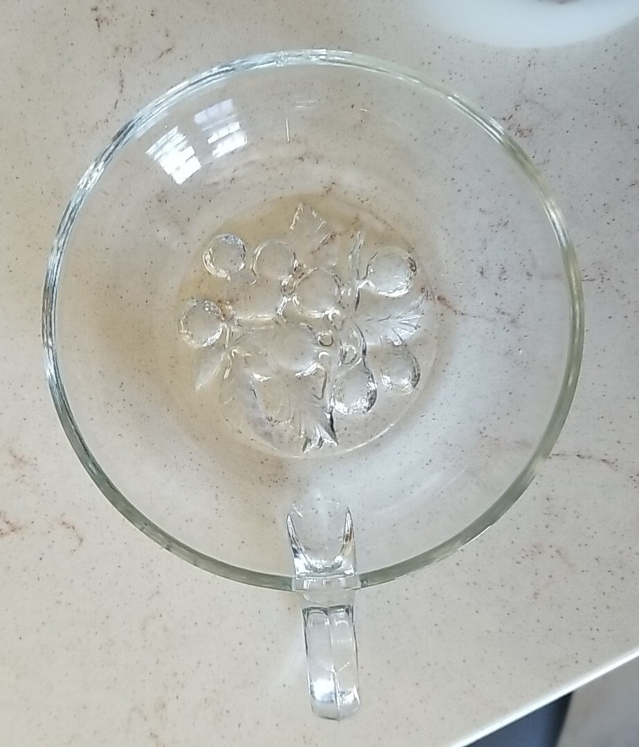 Poinsettia and Juniper Botanical Pillar Candle In Glass Holder. 4 1/2 Inches.