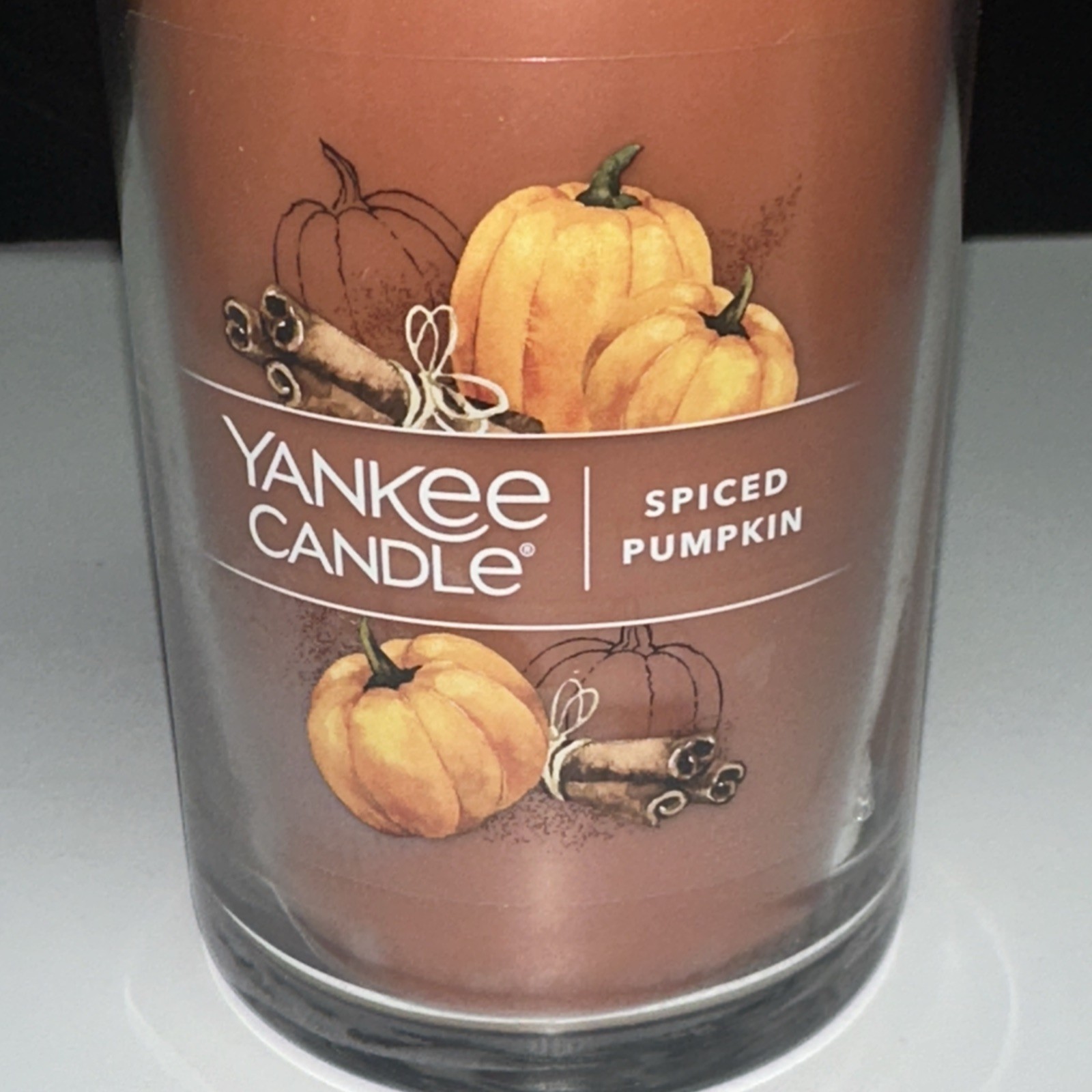 LOT OF 2-NEW-Yankee Candle SPICED PUMPKIN Large 14.25oz FREE SHIPPING