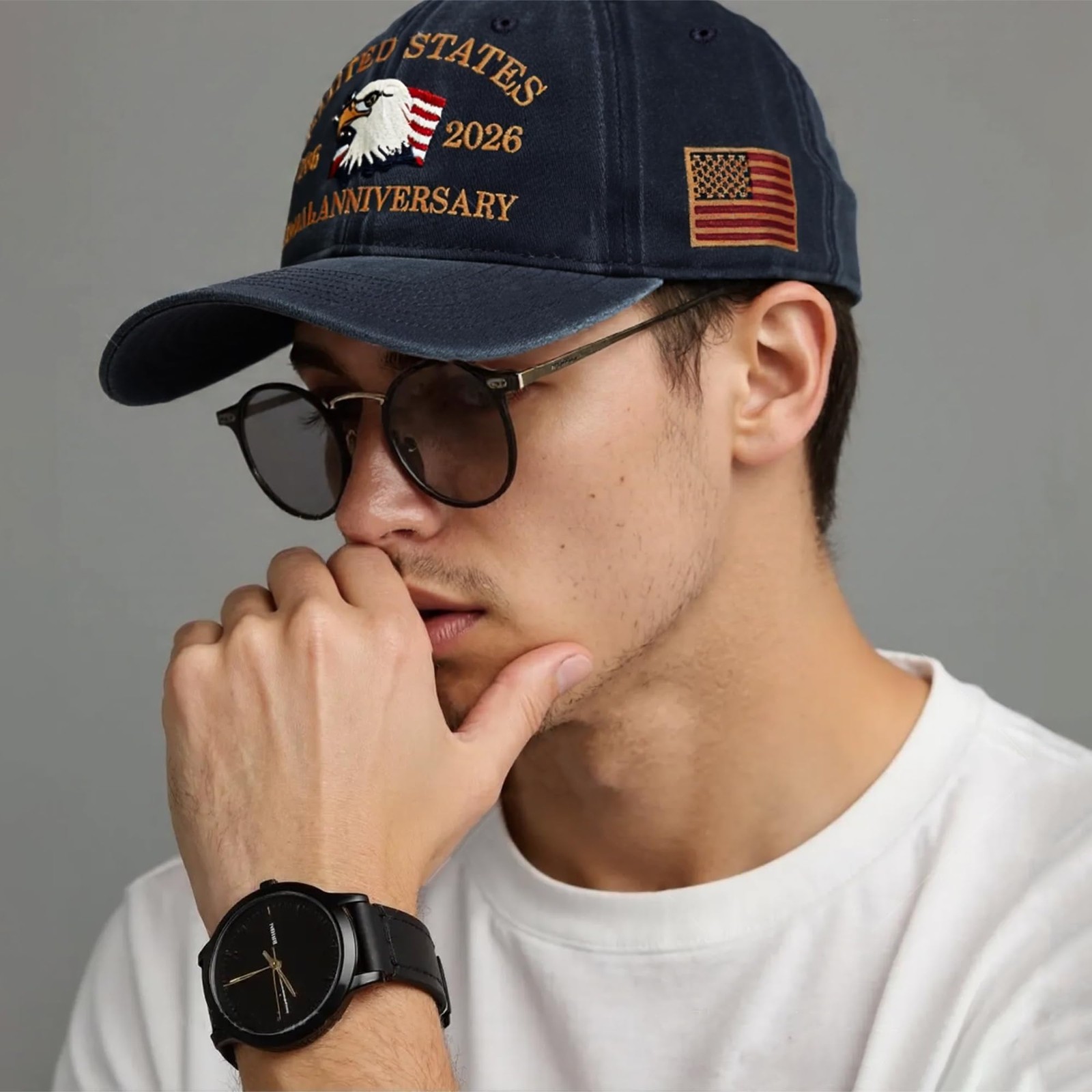 250 Anniversary USA Hat 1776-2026 American Flag Eagles Hat United States 250t…