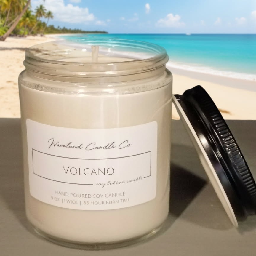 9 oz Straight Side Soy Lotion Candles – 55 hours of Burn time