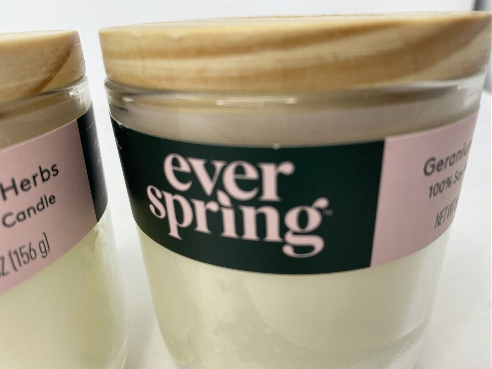 Geranium & Herbs / 100% Soy Wax Candle / Everspring 5.5 oz / 2-Pack Target