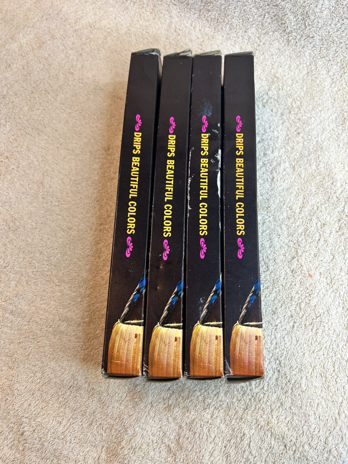 10″ Taper Color Lite Colorful Drip Candles Lot 7 Multi Color Candles
