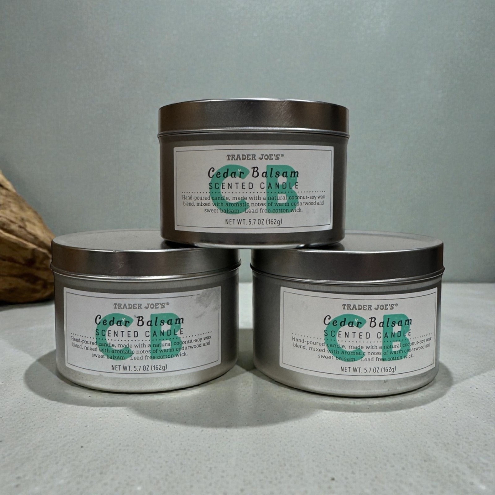 Trader Joe’s – Cedar Balsam – Coconut Soy Wax Blend – 20 Hours Burn Time