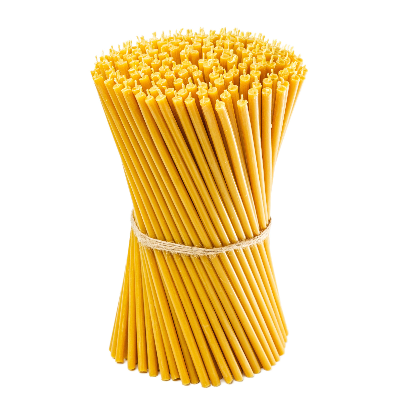 Closterra 25 Pack Pure Beeswax Slim Taper Candles 10.4″x0.28″in Honey-Scented